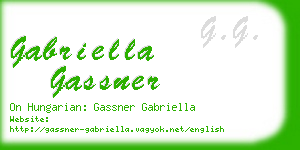 gabriella gassner business card